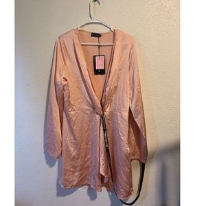 Rose Pink Silk Dress